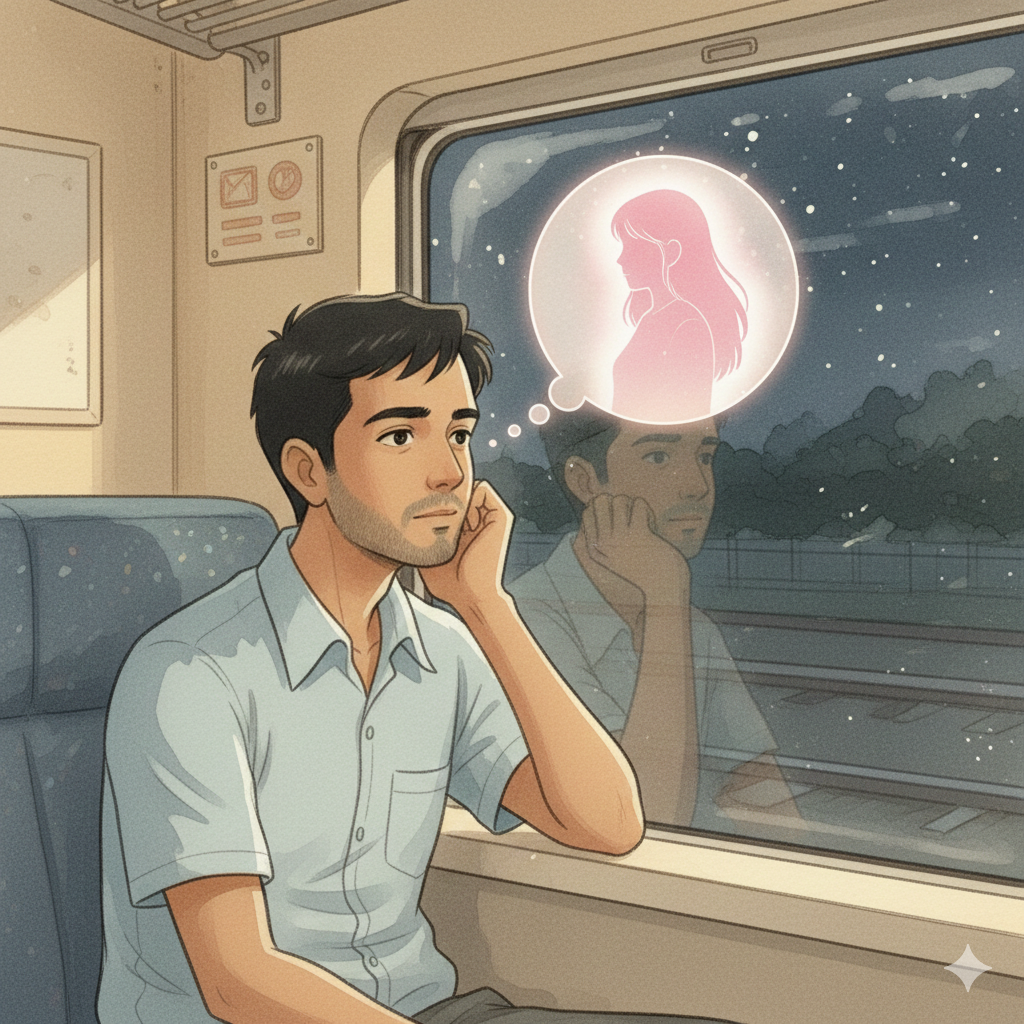 Soch raha hai train mein